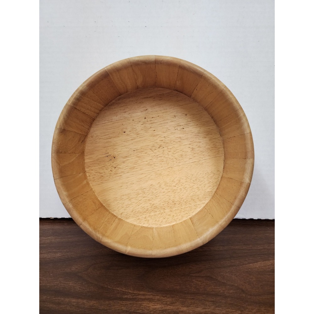 Wood Serving Bowl for Fruits or Salads Home Decor Display Bowl for Kitchen/Table